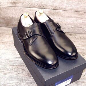 * NIB * $425 Allen Edmonds UMBRIA Italian Monkstrap 10 D Black * add $15 Trees